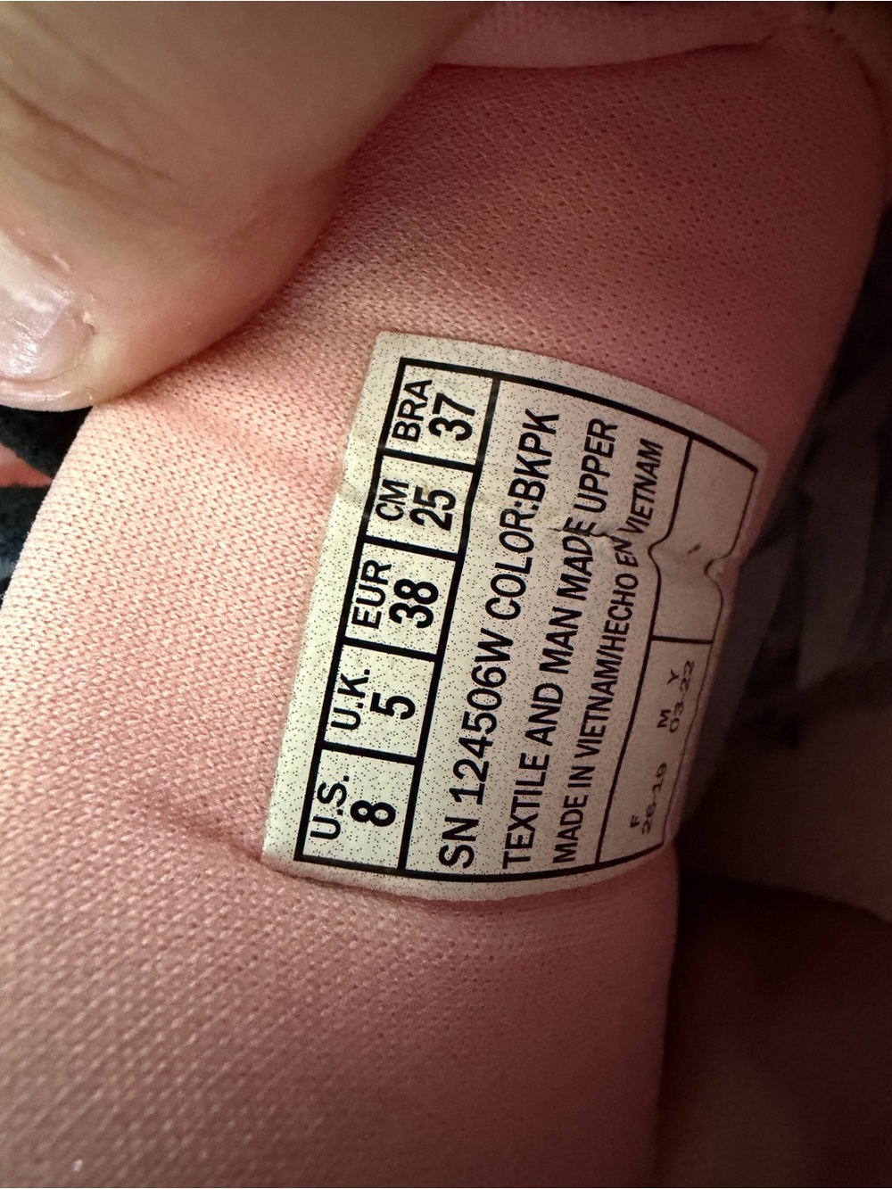 Skechers GOwalk Hyper Pillars Women’s Walking Shoes Black Gray Pink Size 8 - Picture 8 of 9